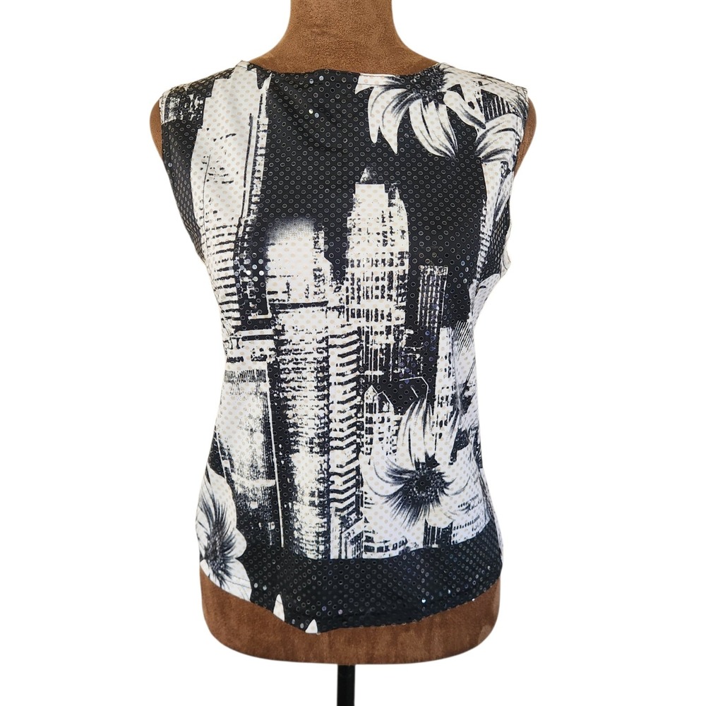 Y2K Zoey Beth Top Size Medium Shimmery Sequin Sleeveless Going Out Size M City